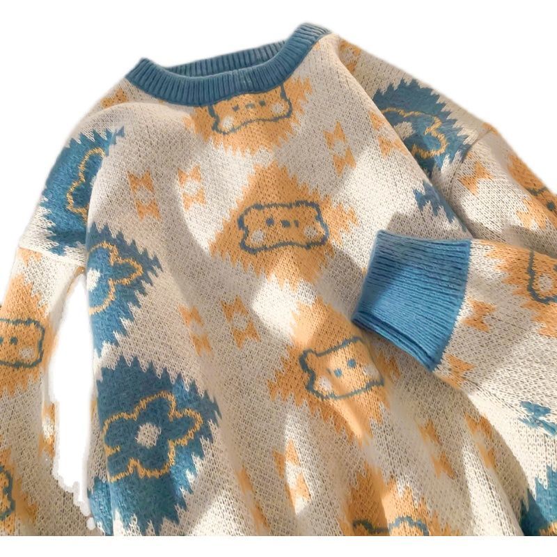 Áo Sweater Dáng Rộng Thời Trang Thu Đông Xinh Xắn