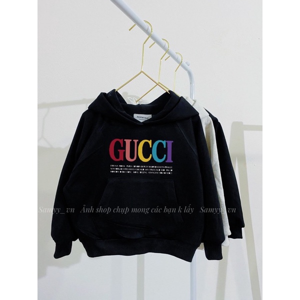 ￼Áo nỉ mũ hoodi Gucci cho bé trai, gái, áo unisex cho bé , Samyy_vn
