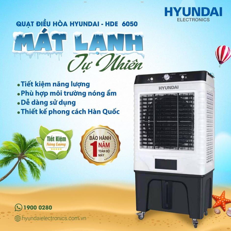 Quạt nước điều hòa, Quạt Điều Hòa HYUNDAI 50L HDE 6050.nhập khẩu Hàn Quốc. bảo hành 12 tháng lỗi đổi mới trong 15 ngày.