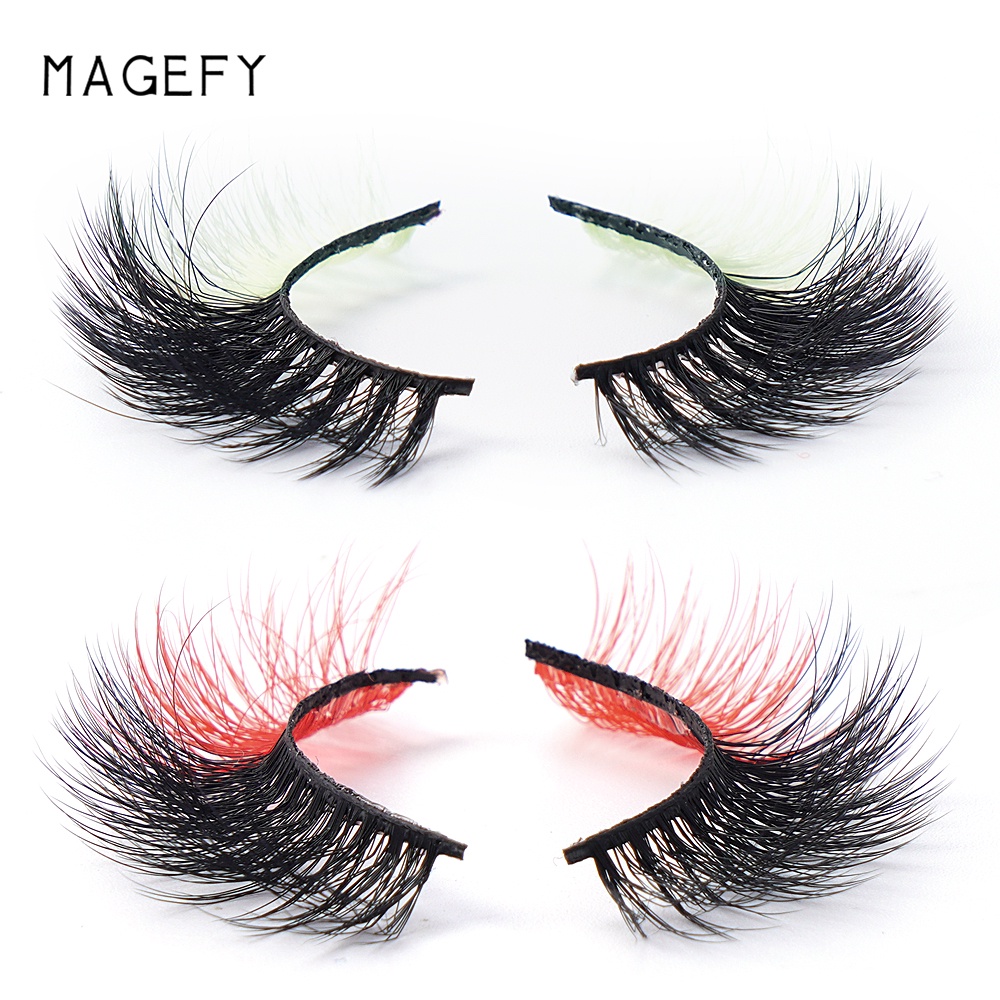 [Hàng mới về] Set 2 cặp lông mi giả MAGEFY cong dày màu sắc đa dạng