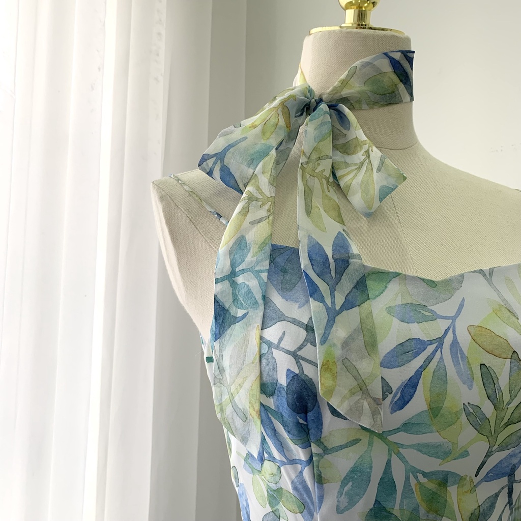 TIELA Đầm váy hoa tùng xoè dập ly - Cindy Dress