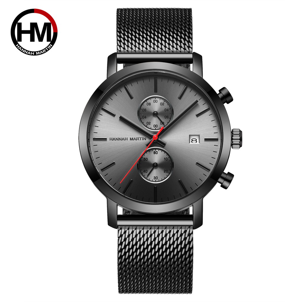 Đồng hồ nam Hannah Martin Quartz chính hãng - - Model HM-1092 - Chống nước tốt