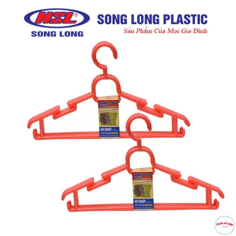 Combo 10 mắc nhựa phơi quần áo trẻ em song long