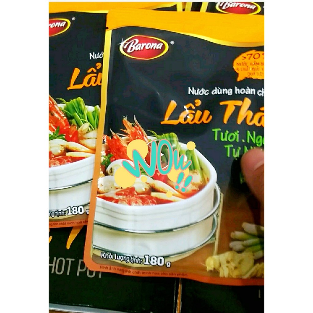 Nước Dùng Hoàn Chỉnh Barona - Lẩu Thái 180g-Ngon Hơn Tiệm Nấu | BigBuy360 - bigbuy360.vn