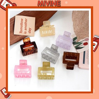 Kẹp tóc nữ Mivine hình vuông càng cua cực đẹp tiện lợi KT17
