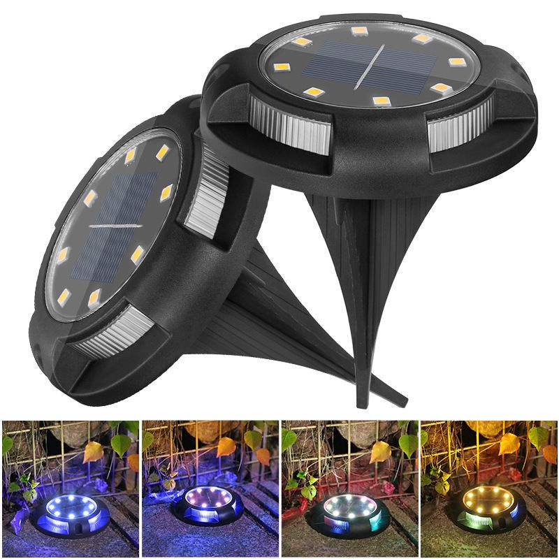 Đèn 8Led Siêu Sáng Hình Tròn Sử Dụng Năng Lượng Mặt Trời