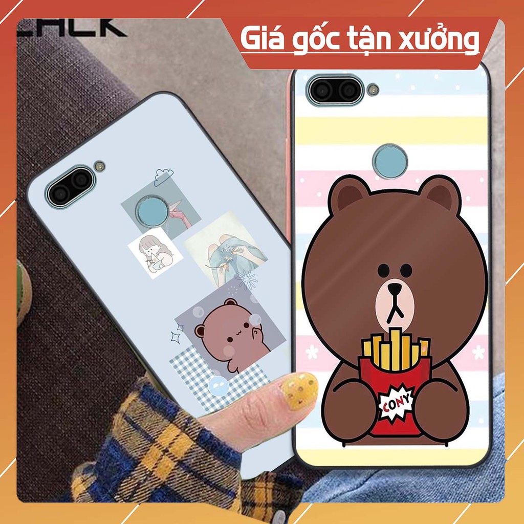 Ốp lưng Oppo F9 / A12 Gấu Brown đáng yêu . Vỏ lưng Oppo in hình đáng yêu cực đẹp