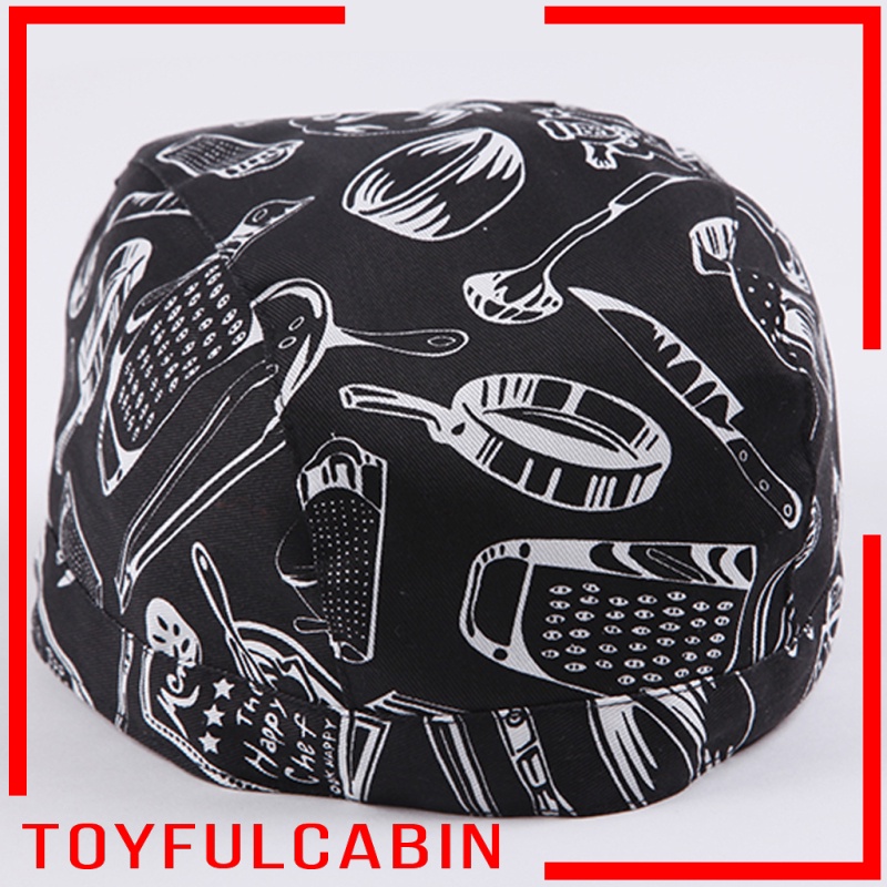Set 3 Mũ Trùm Đầu Và Khăn Quấn Lưng Unisex Dành Cho Nhà Bếp