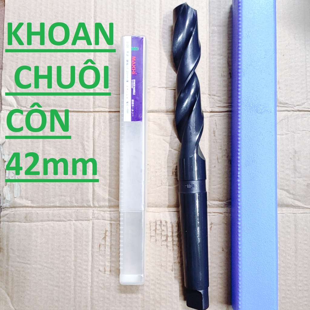 Mũi khoan chuôi côn 42mm, chuôi côn MT4, chiều dài lưỡi 205mm,chiều dài tổng 354mm