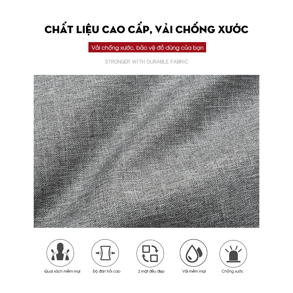 Túi xách nam nữ công sở, du lịch sức chứa lớn, vải cao cấp chống xước, tay cầm chắc chắn