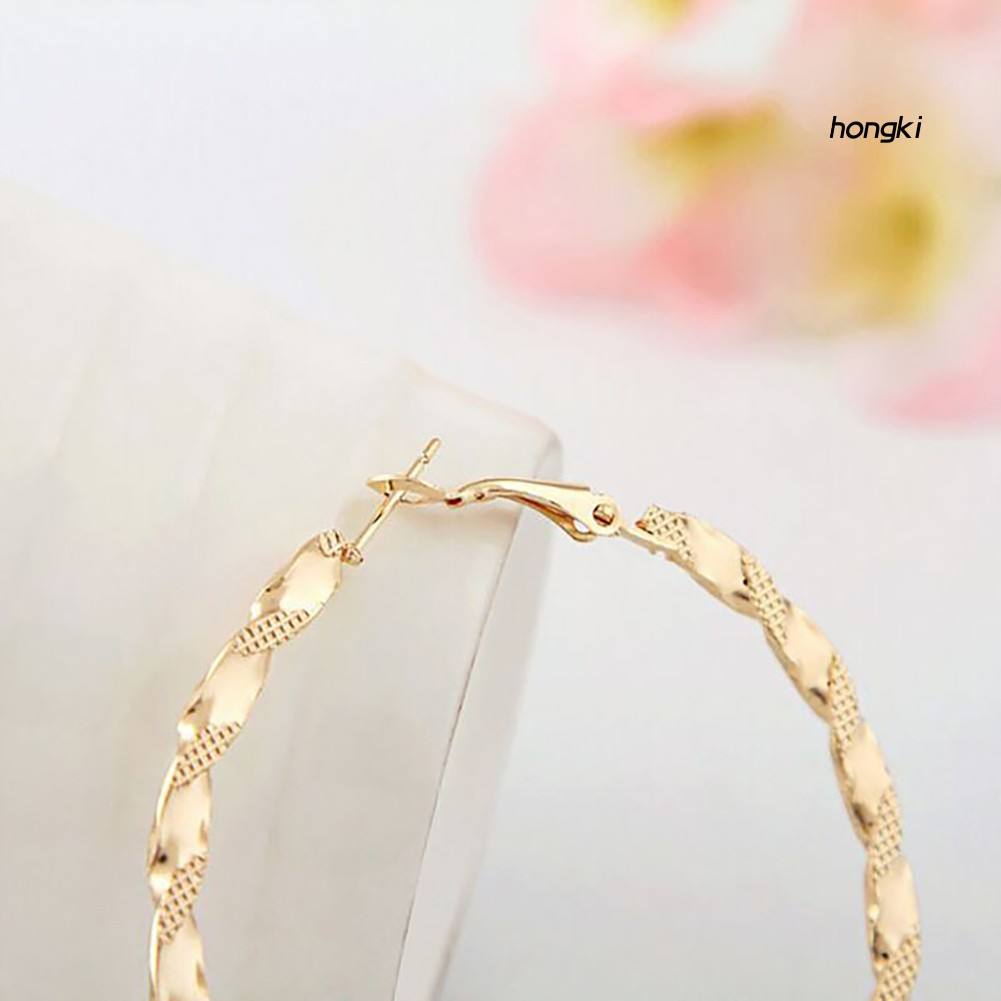 Hoa Tai Dạng Vòng To Thời Trang Dành Cho Nữ