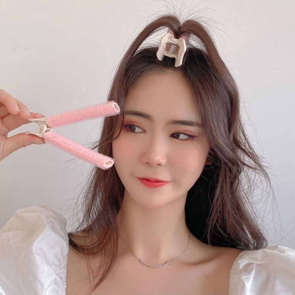 Kẹp uốn tóc mái phong cách Hàn Quốc đơn giản dành cho nữ