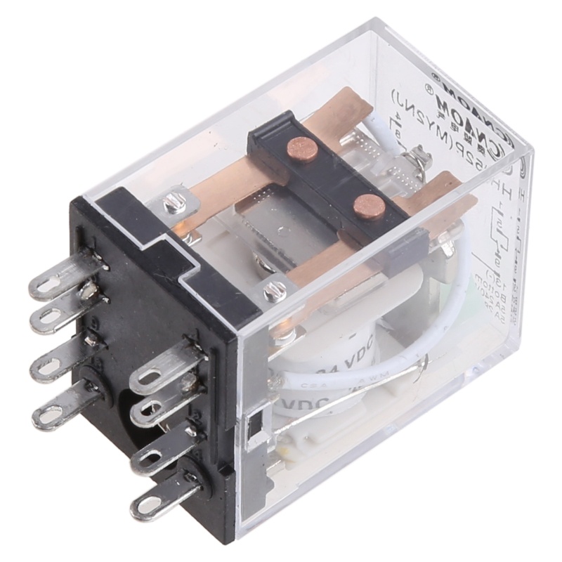 Rơ Le Điện Từ 8 Pin Cho Đế Ổ Cắm Đèn Led Chỉ Báo 2 Open 2 Clos