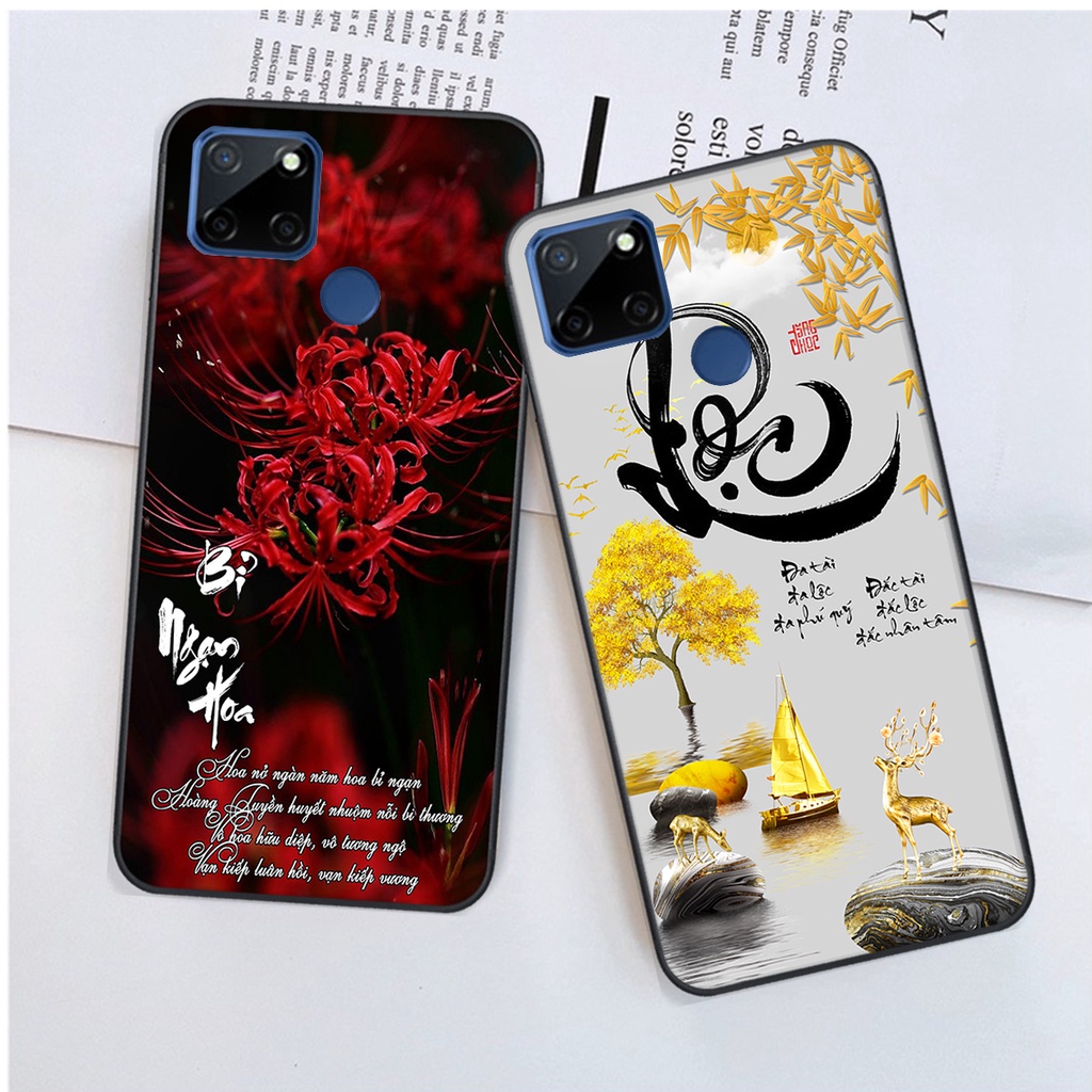 Ốp lưng Realme C12 in hình chữ tài chữ lộc, Cha Mẹ, bình an SIÊU ĐẸP
