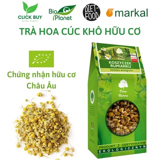 Trà hoa cúc la mã Chamomile nguyên bông hữu cơ nhập khẩu BA LAN