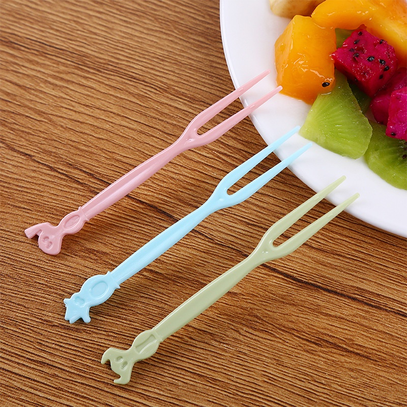 Hộp 50 nĩa ăn trái cây bằng nhựa- xiên trái cây