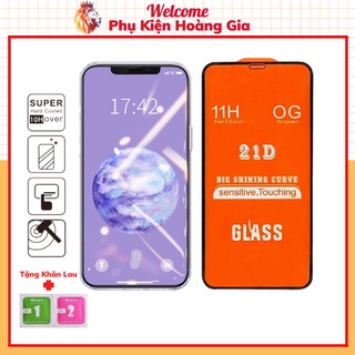 Kính cường lực iphone Full màn 21D 6/6s/6plus/6s plus/7/8/7plus/8plus/x/xs/xs max/11/11pro max