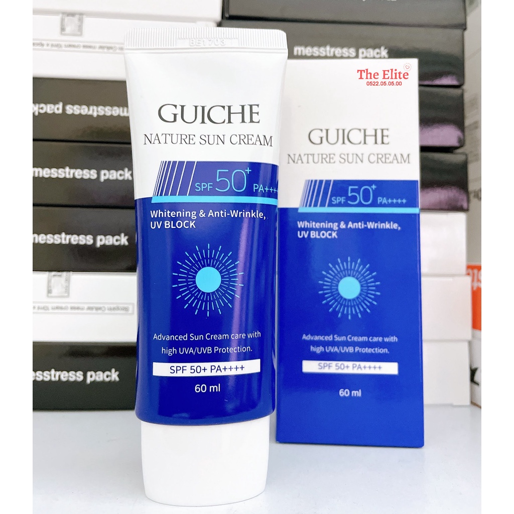 Kem Chống Nắng GUICHE NATURE SUN CREAM spf 50+ 60 ml