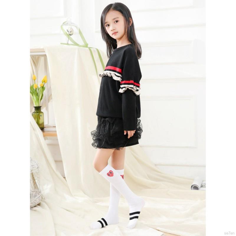 Vớ Cotton Mềm Mại Thời Trang Cho Bé Gái 1-8 Tuổi Se7en