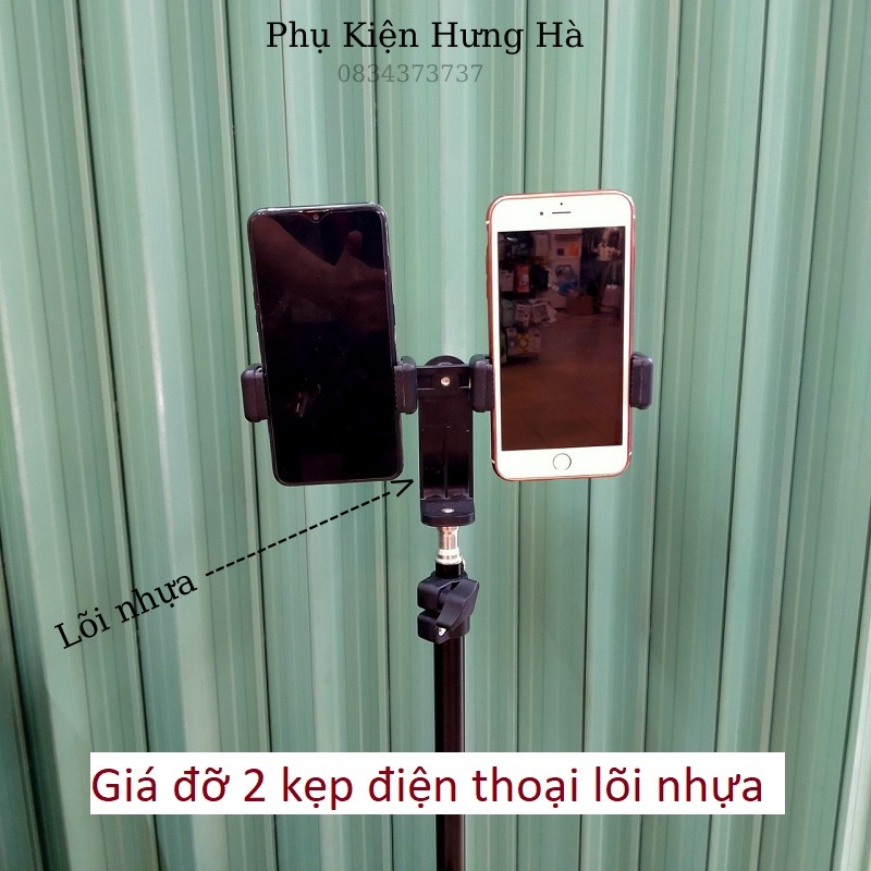 Cây live giá đỡ điện thoại livestream,quay tiktok 3 chân tripod cao từ 65cm đến 2m cho nhiều kẹp điện thoại thông minh