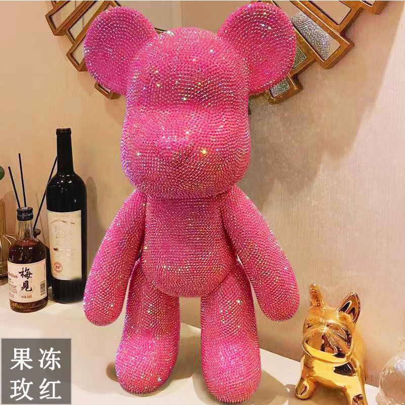 [ GẤU ĐÍNH ĐÁ NHÂN TẠO SIZE 23 ]  Bearbrick series - Sản phẩm handmade phù hợp với mọi lứa tuổi !!