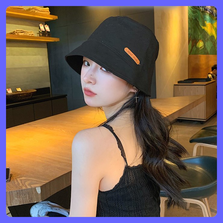 Nón bucket vành cụp mũ màu trơn Handmade ulzzang sành điệu làm quà tặng sinh nhật ý nghĩa chụp ảnh thời trang đẹp xỉu
