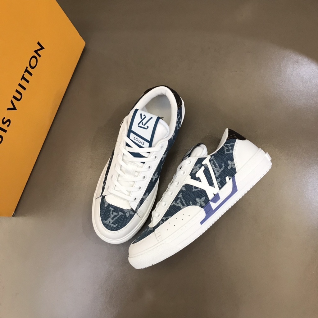 Giày thể thao nam/ Sneakers nam chất liệu da thật cao cấp Louis Vuitton LV