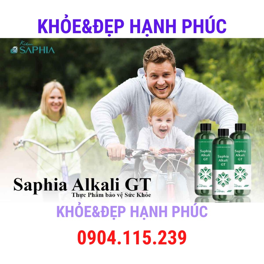 Kiềm hồi sinh gan thận Saphia Alkali GT – 300 ml/chai