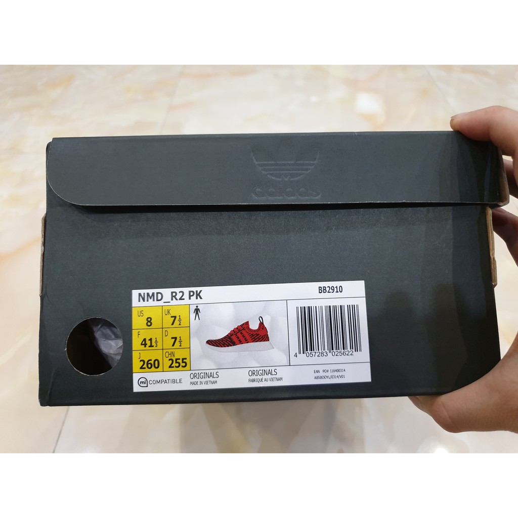 Adidas NMD R2 PK - BB2910 - Core Red "Cred" - Hàng New chính hãng