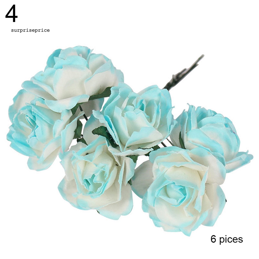 Bó hoa giả màu sắc chân thật trang trí nhà cửa/tiệc cưới tiện dụng DIY