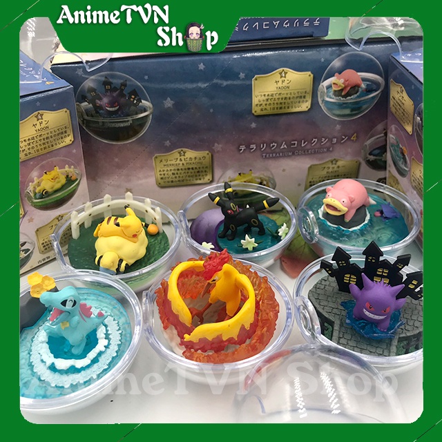 Mô hình Tiểu cảnh Terrarium Anime Manga Pokemon Huyền thoại (Bửu bối thần kì) Nhiều loại - Bóng trong suốt dễ thương