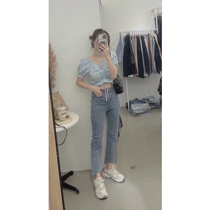 Quần jeans nắp túi - 3890