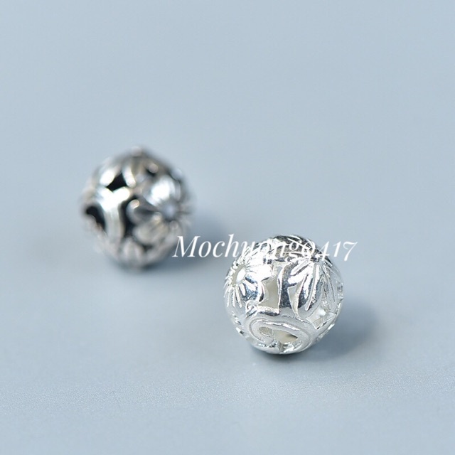 CHUYÊN SỈ  Charm bi bạc hoa mai hàng siêu đẹp - Bạc tốt loại 1, PH192