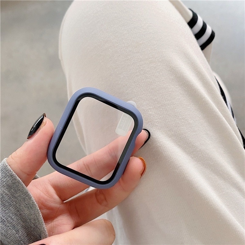 Ốp Kính Cường Lực Bảo Vệ Mặt Đồng Hồ Apple Watch Series 7 6 5 4 3 2 Se 41mm 45mm 40mm 44mm 38mm 42mm