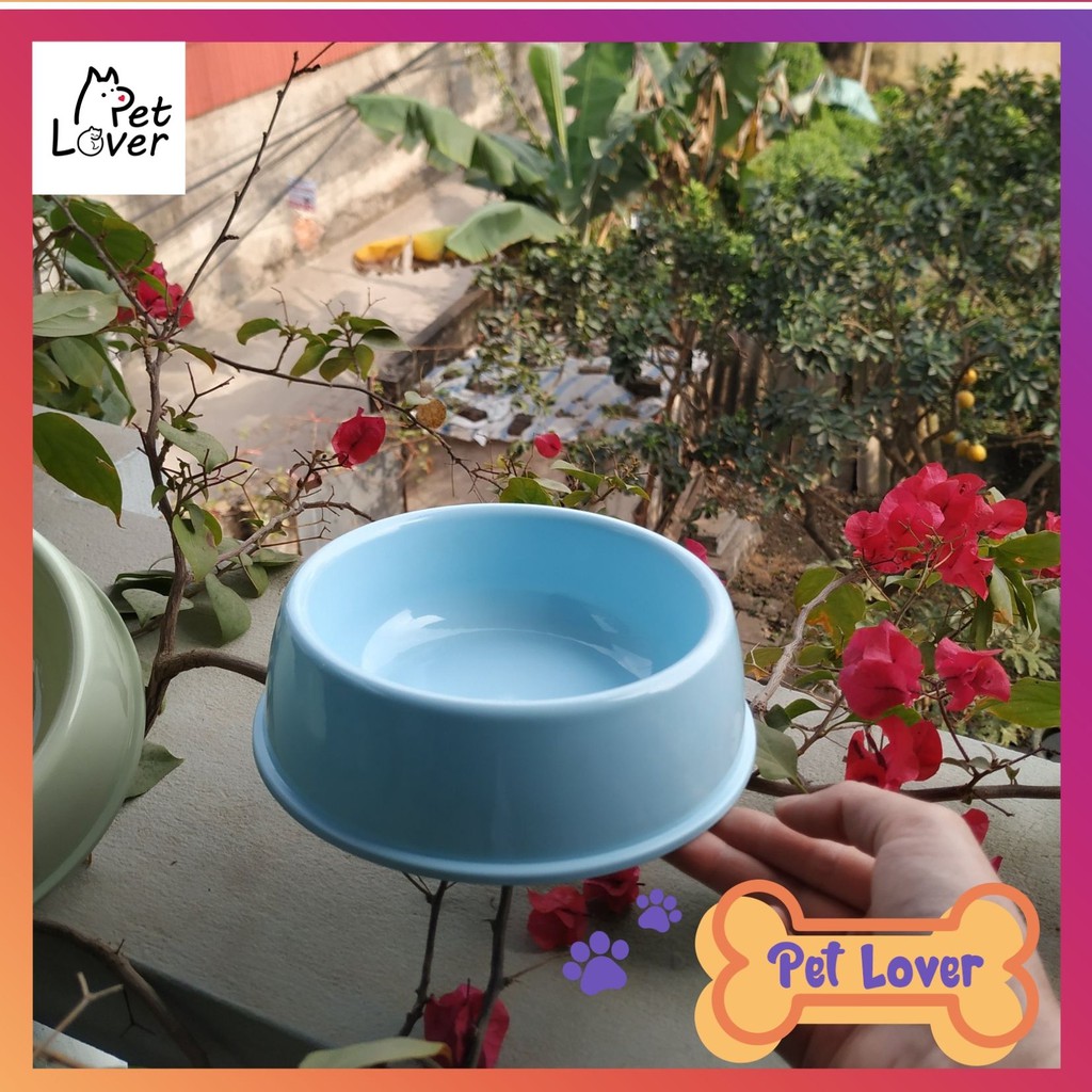 Bát ăn cho mèo, bát ăn cho chó, bát nhựa cho chó mèo, chất nhựa PP cứng cáp, dễ vệ sinh  – Petlover
