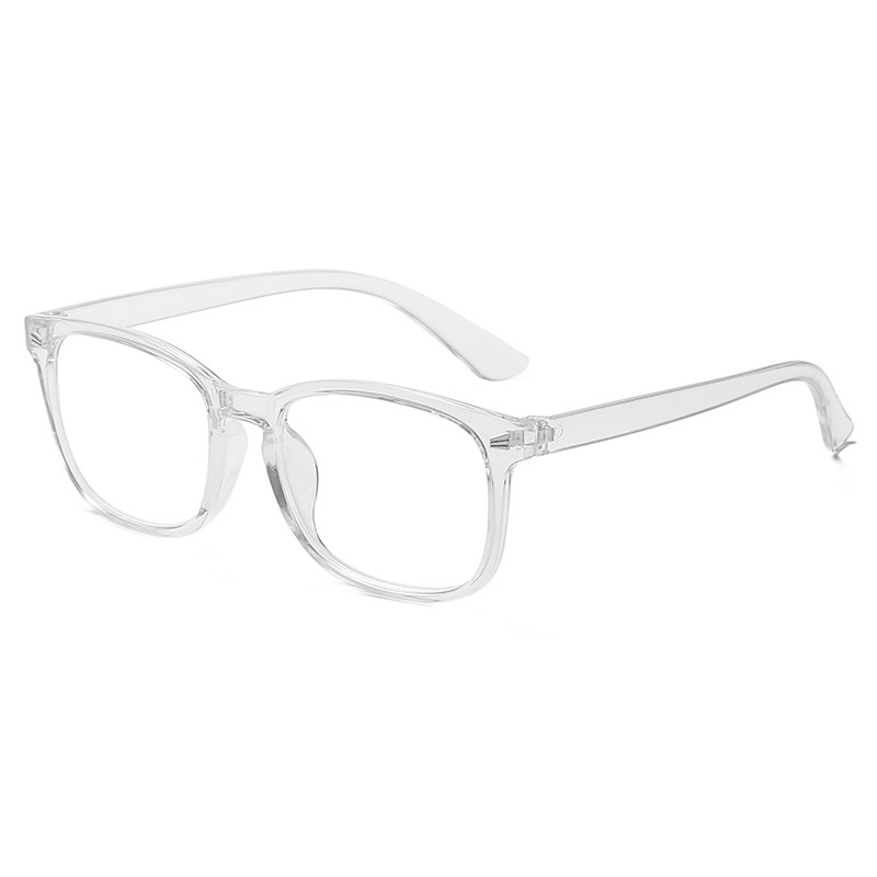 Kính Đọc Sách Gọng Vuông Màu Xanh Dương Nhạt Phong Cách Retro Dành Cho Máy Tính