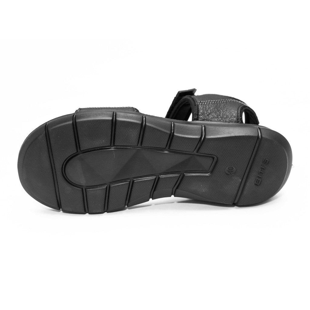 GIÀY SANDAL QUAI HẬU DA NAM DDM037900 (ĐEN)