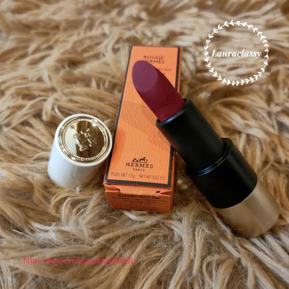 Son Môi Hermes Rouge À Levres Mat Matte Lipstick bản mini Siêu đẹp, Chất lượng cao