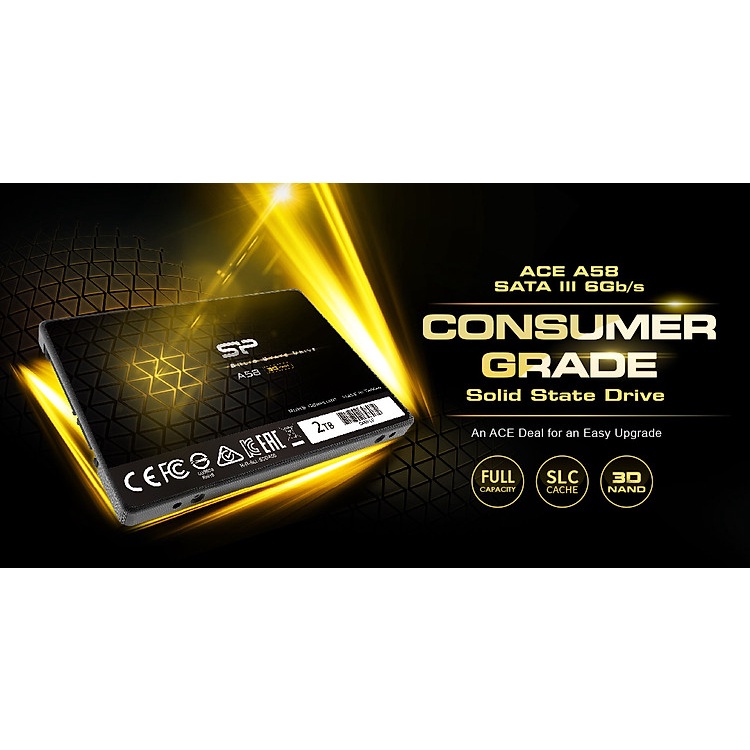 Ổ cứng SSD Silicon Power A55/A56/A58 Sata III 2.5" dùng cho Laptop và PC - Chính Hãng NEW Full Box - Bảo hành 3 năm
