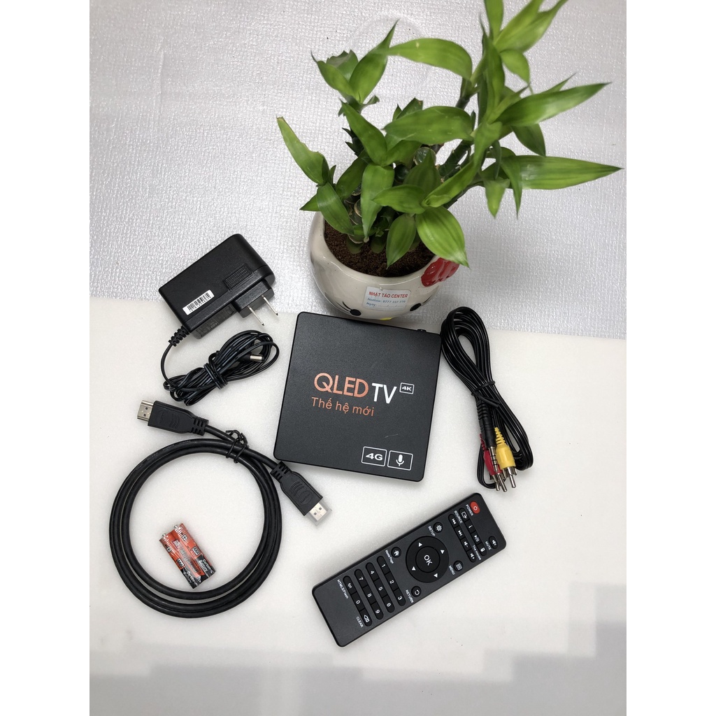 SMART BOX QLED TIVI RAM 4GB/32GB HỔ TRỢ HD FULL 4K
