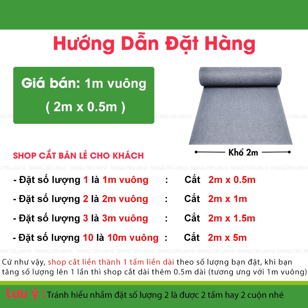Thảm nỉ trải sàn nhà, thảm lót sàn nhà đẹp giá rẻ dày 3mm trải văn phòng, phòng ngủ, hội nghị, sự kiện