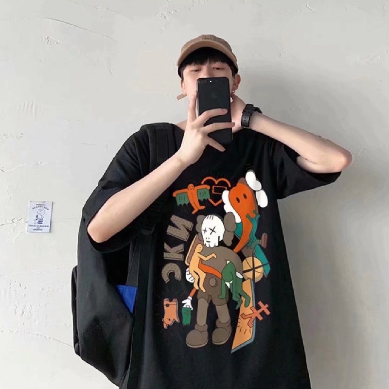 Áo Thun Tay Ngắn Cổ Tròn Thời Trang Hàn Quốc Cho Nam Size M-8XL