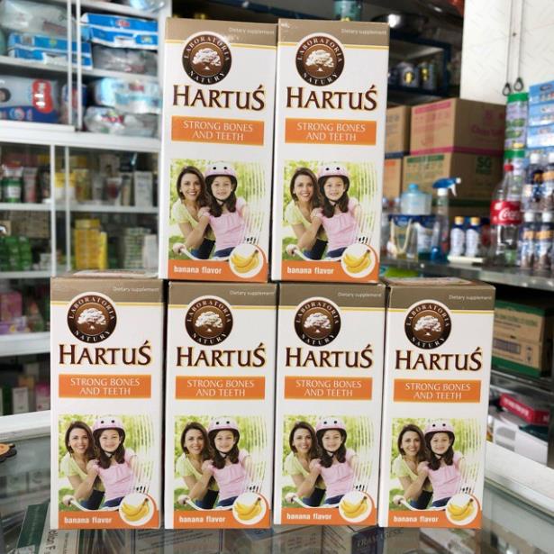 Hartus strong bones and teeth – Hỗ trợ bổ sung canxi, d3, k2 giúp phát triển xương răng ở trẻ nhỏ (150ml)