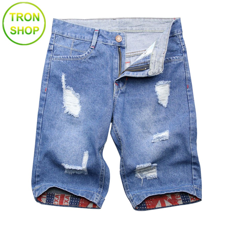 Quần short nam jean TS416 [ Nhập TRONSHOP1 giảm 10% ] vải bền đẹp Tronshop chuyên quần nam | BigBuy360 - bigbuy360.vn