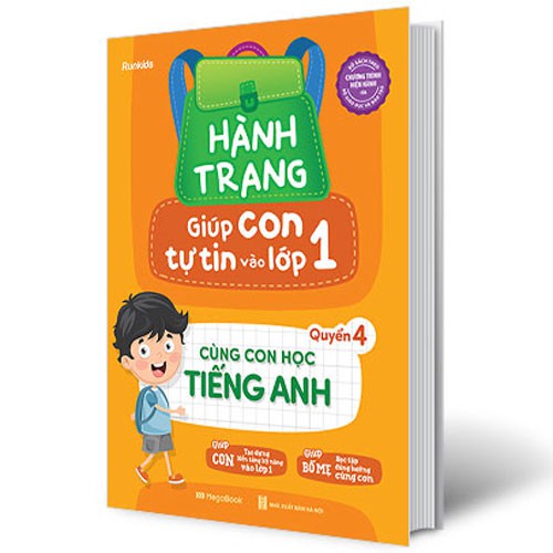 Sách - Hành Trang Giúp Con Tự Tin Vào Lớp 1 - Quyển 4: Cùng Con Học Tiếng Anh