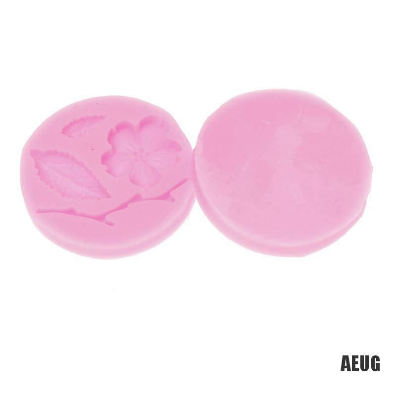 Khuôn silicone tạo hình hoa đào làm bánh kẹo đáng yêu