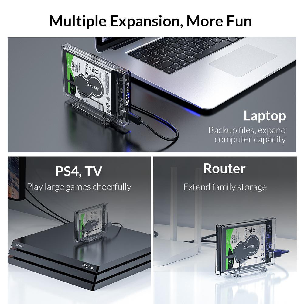 Hộp Đựng Ổ Cứng Ngoài Orico Hdd Usb 3.1 Type C Sang 2.5 Sata | BigBuy360 - bigbuy360.vn