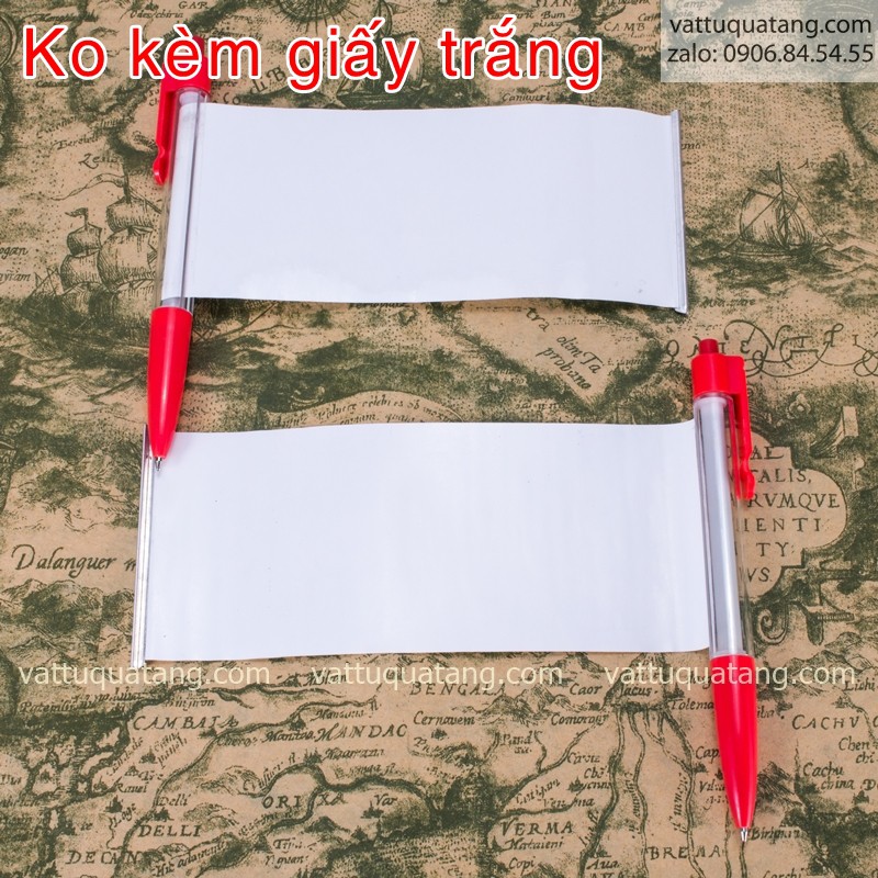 Combo 50 cái Phôi bút viết bi banner, chưa in ấn