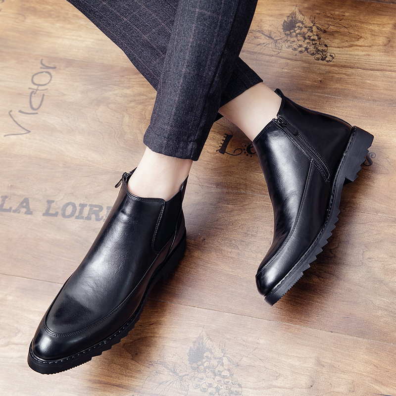 Giày boot nam thời trang sang trọng