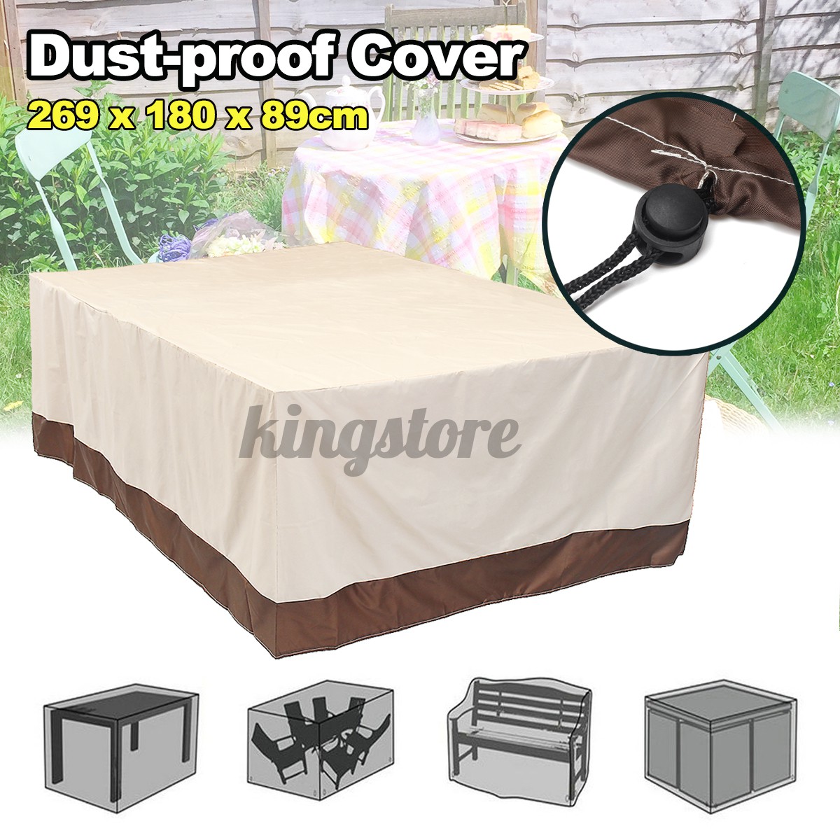 Waterproof Patio Furniture Cover Outdoor Table Chairs Bench Sofa Air Conditioner